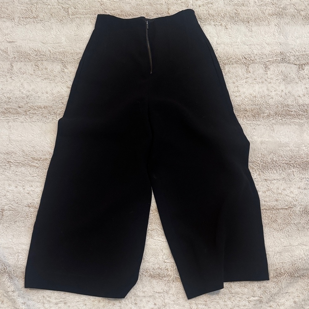 Aritzia Babaton Black Wide-Leg Trousers